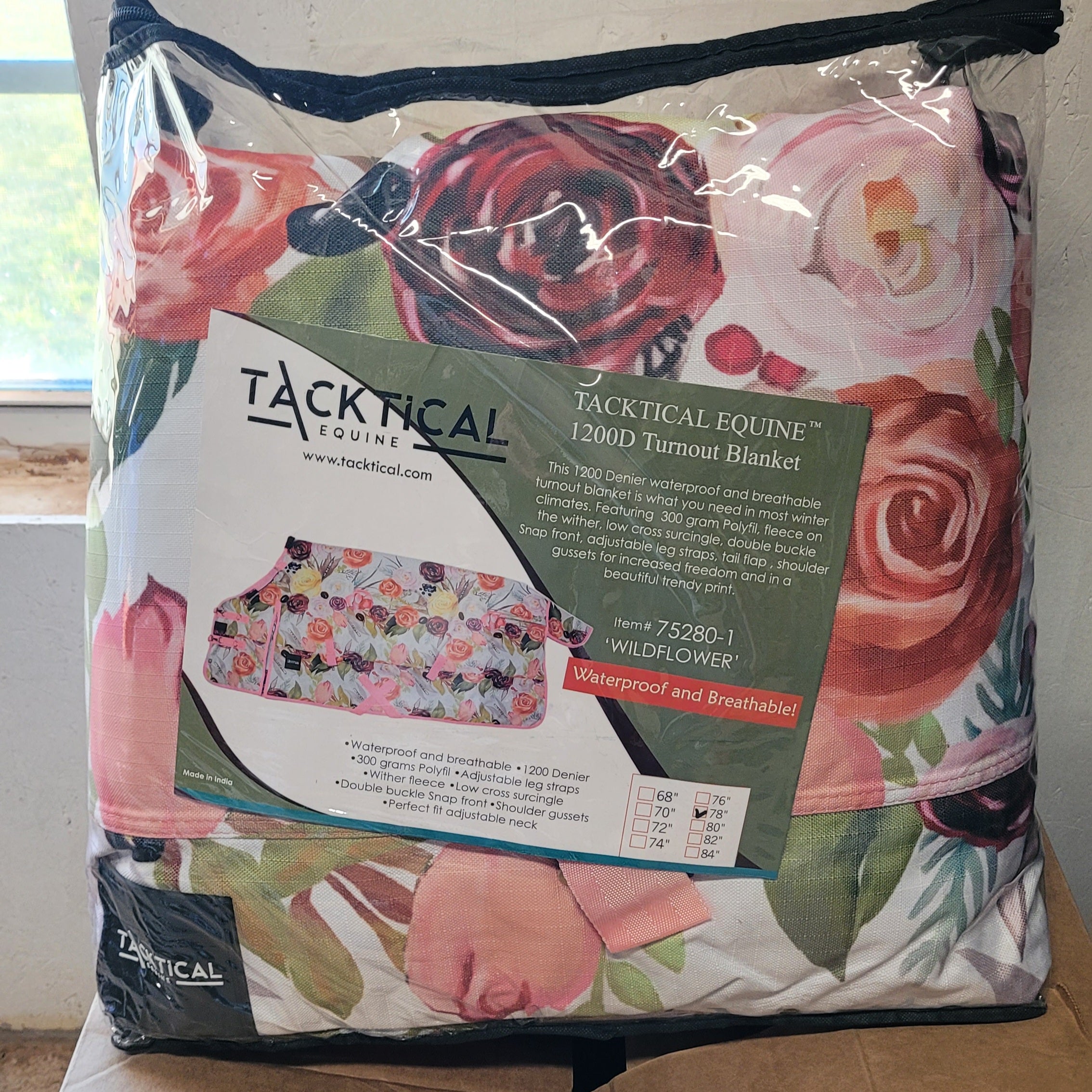 Tacktical Wildflower Horse Blanket - 78"