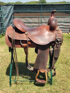 16.5" Henderson Custom Saddlery Ranch Cutting Saddle