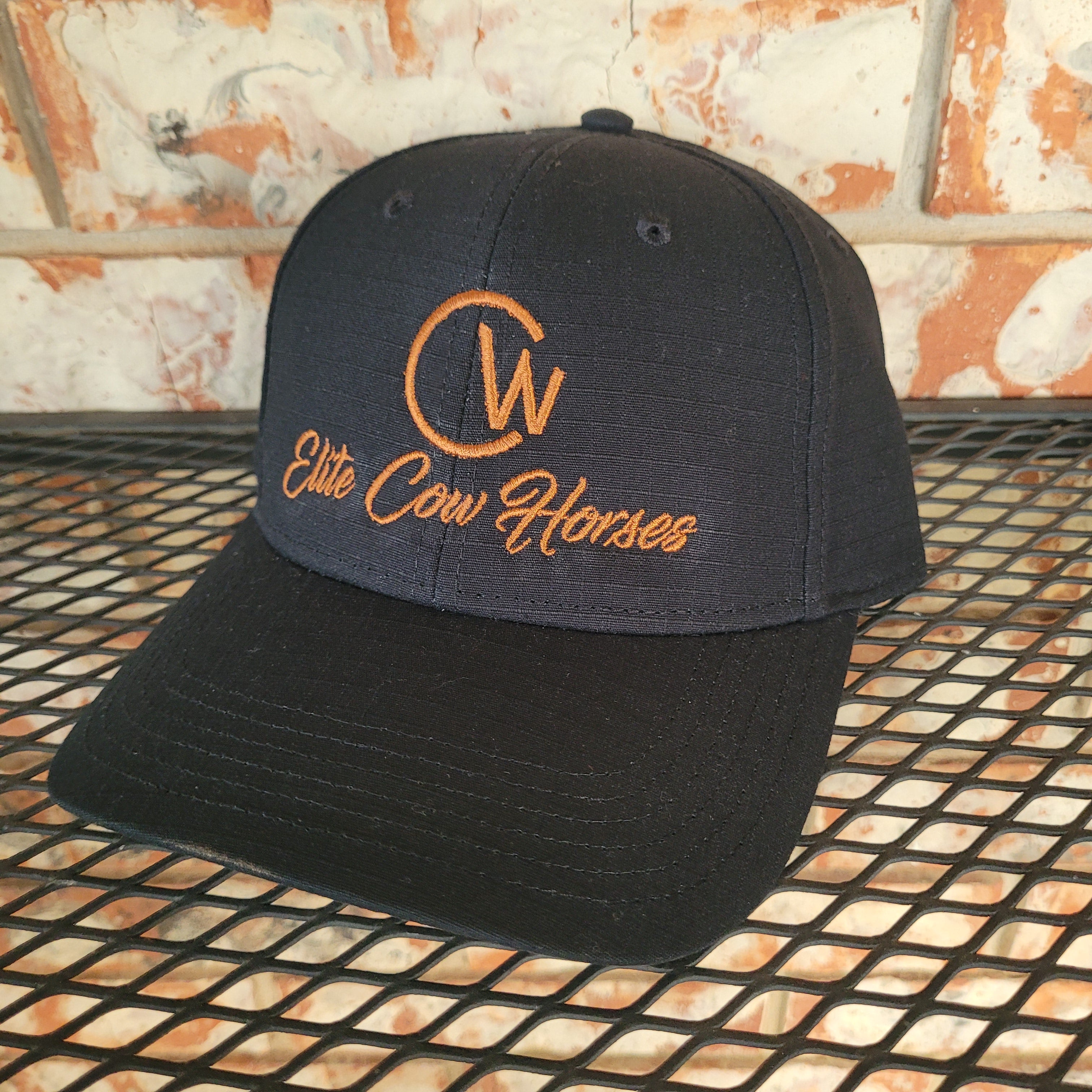 Black & Chestnut Brown Ball Cap