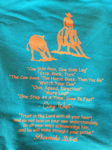 "Clayisms" Signature Hoodie - Bright Blue with Pink or Orange!