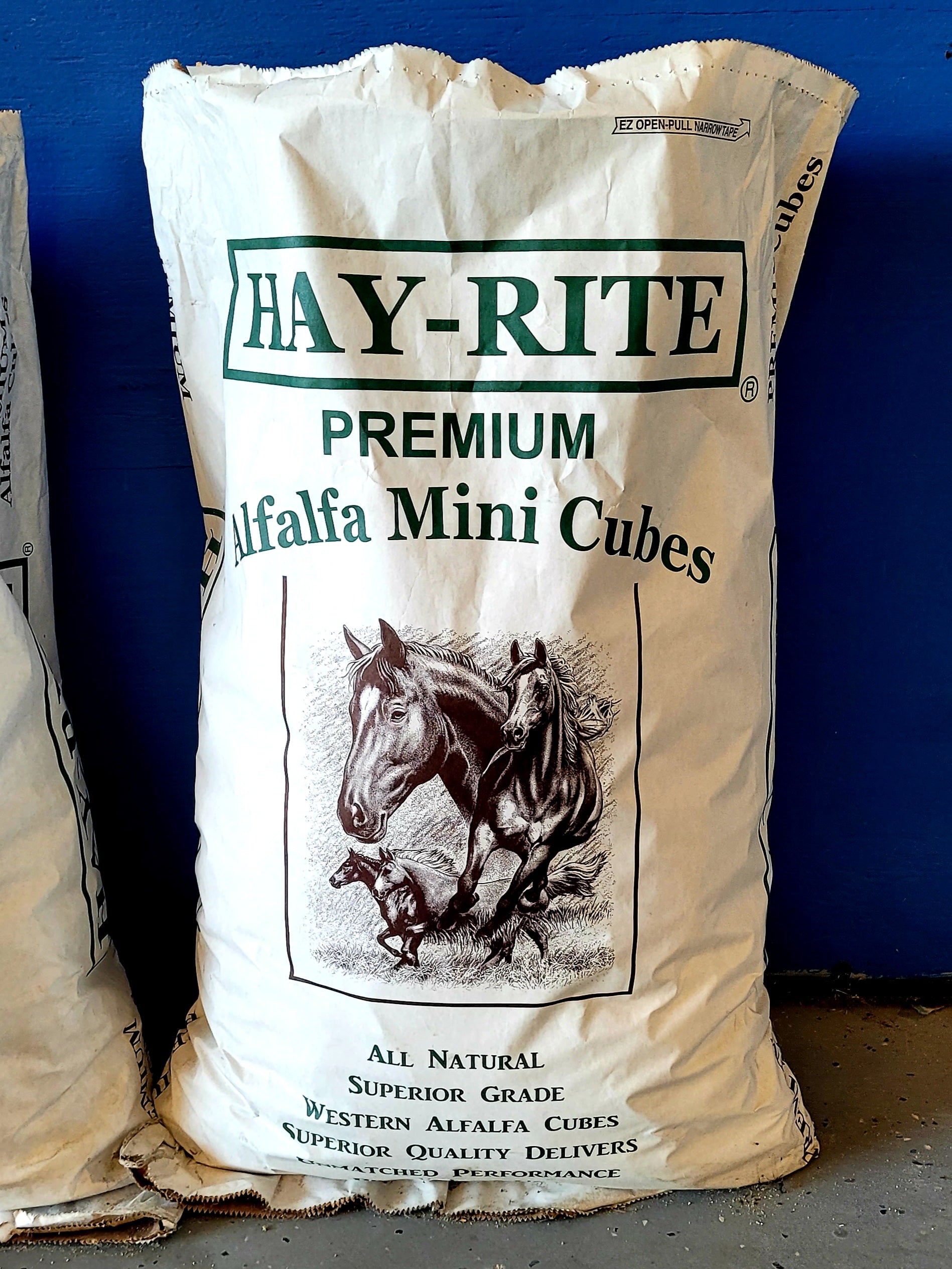 Hay-Rite Alfalfa Mini Cubes 50lb. Bag - Pickup Only