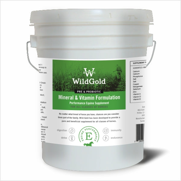 Wild Gold Performance Equine Mineral and Vitamin Formulation – 25 lbs