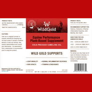 Wild Gold Original Cold-Pressed Camelina Oil Equine – 64 oz